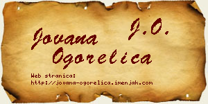 Jovana Ogorelica vizit kartica